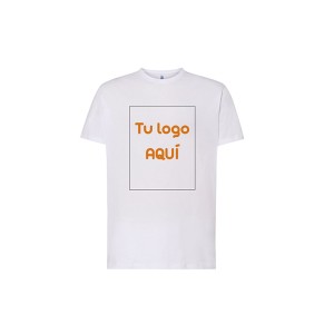 Camiseta blanca Unisex impresa 1 posición