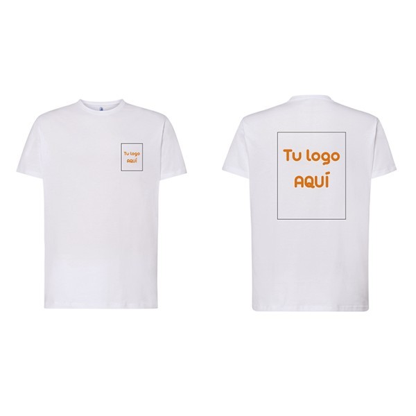 Camiseta blanca Infantil impresa 2 posiciones