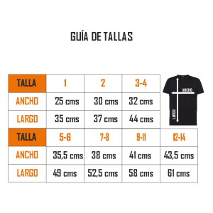 Camiseta blanca Infantil impresa 2 posiciones